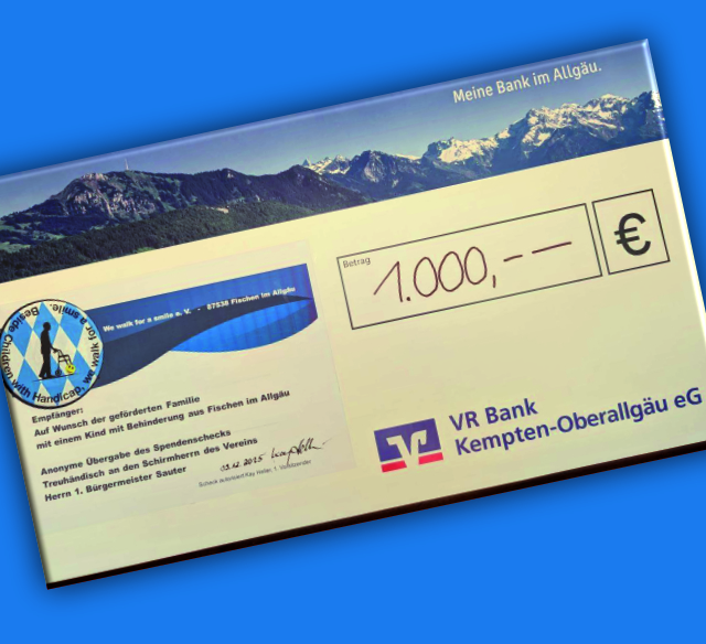 Spenden-Scheck WWFAS