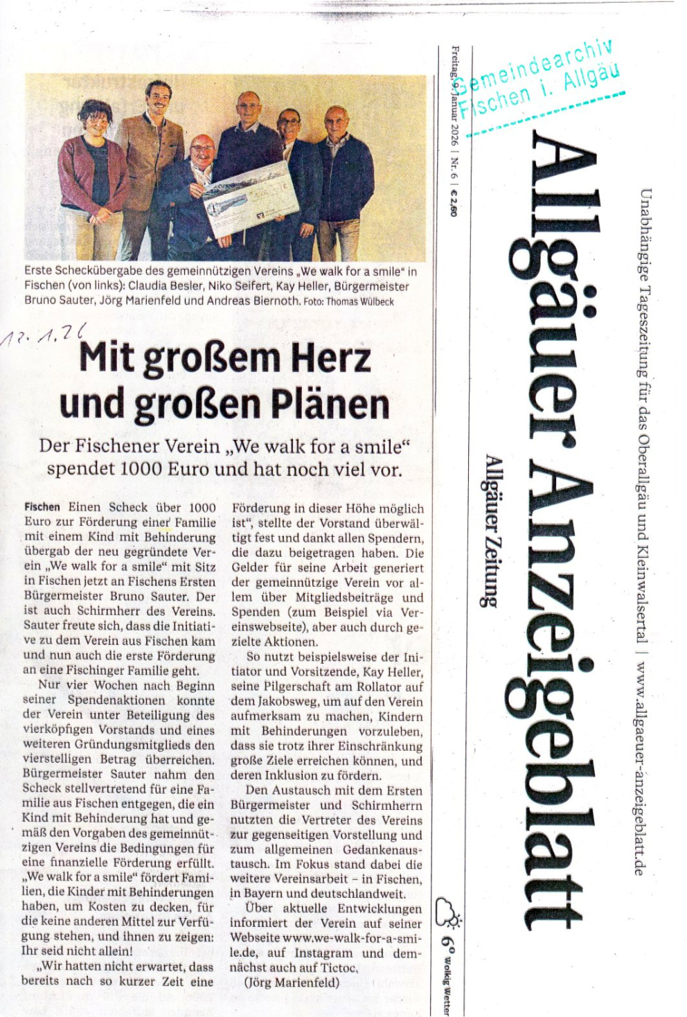 2026-01-09_Allgäuer_Anzeigeblatt_Übergabe_Erste_Förderung_Pressebericht_Jör_Marienfeld